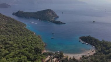 Türkiye 'deki Eşsiz Oludeniz Körfezi' nin Manzaraları, Hava Görünümü