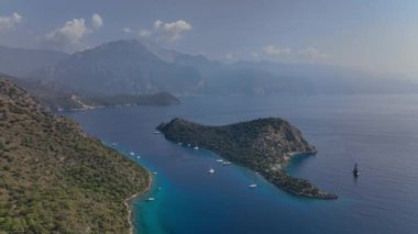 Türkiye 'deki Eşsiz Oludeniz Körfezi' nin Manzaraları, Hava Görünümü