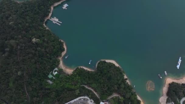 Paesaggi Del Lago Sun Moon Taiwan Vista Aerea — Video Stock