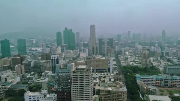 Zeitraffer Panorama Des Gesamten Kaohsiung Taiwan — Stockvideo