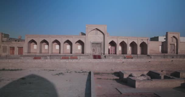 Architectuur Van Oude Authentieke Bukhara Oezbekistan — Stockvideo