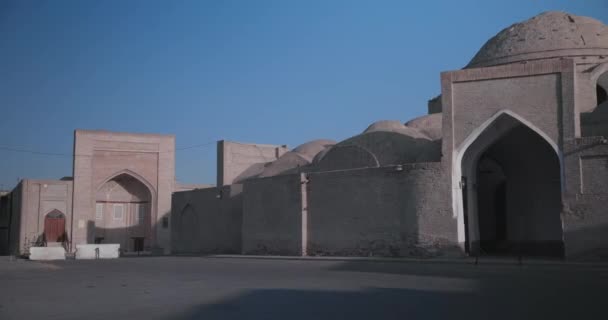 Architectuur Van Oude Authentieke Bukhara Oezbekistan — Stockvideo