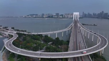 Macau 'daki Sai Van Köprüsü, Hava Görüntüsü