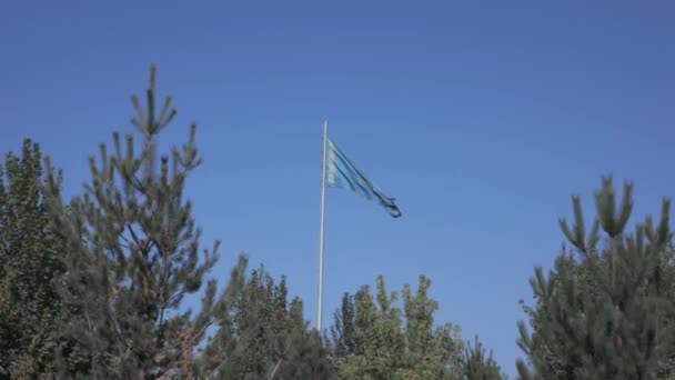 Függetlenségi Park Shymkentben Kazahsztánban — Stock videók