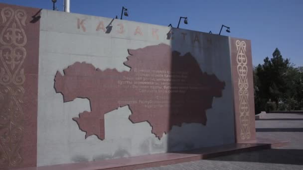 Πάρκο Ανεξαρτησίας Στη Shymkent Καζακστάν — Αρχείο Βίντεο