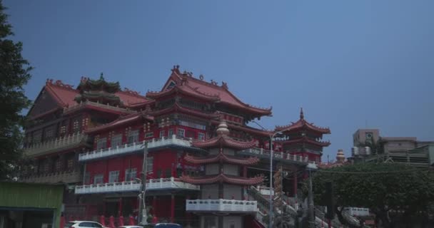 Храм Мин Тан Гаосюне Тайвань — стоковое видео