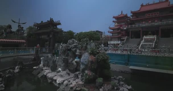 Kaohsiung Tayvan Daki Ming Tang Tapınağı — Stok video