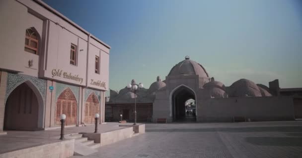 Oude Koepel Shopping Market Bukhara Oezbekistan — Stockvideo