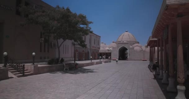 Piața Comercială Old Dome Din Bukhara Uzbekistan — Videoclip de stoc