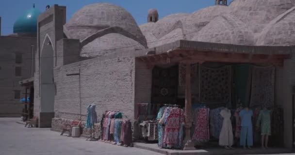 乌兹别克斯坦布哈拉的老Dome购物中心 — 图库视频影像