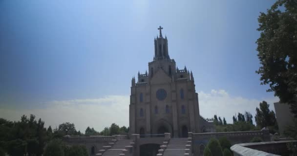 Igreja Católica Romana Tashkent Uzbequistão — Vídeo de Stock