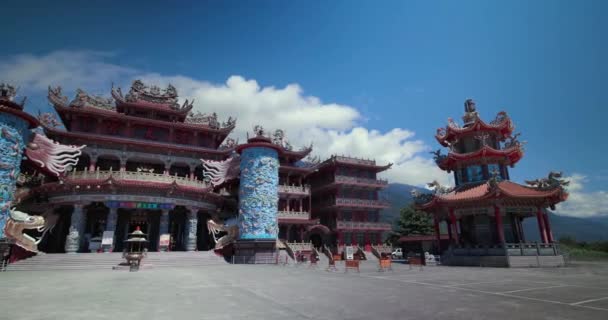 Temple Gangtiangong Hualien Vue Principale Taiwan — Video