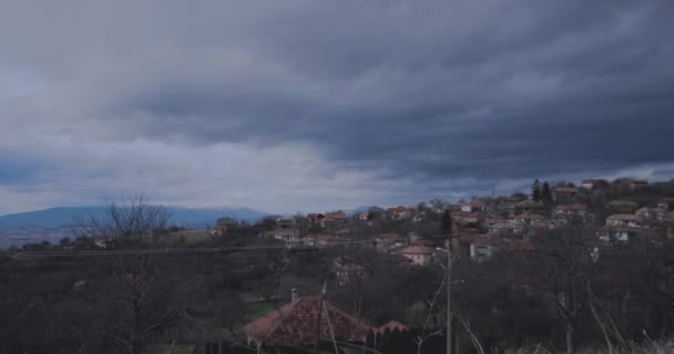 Authentisches Dorf Auf Dem Balkan Den Bergen Serbiens Alte Häuser — Stockvideo