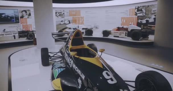 Renault Elf Formula Kampüs Arabası Grand Prix Müzesinde Macau — Stok video