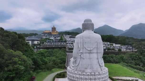 台湾坟场及精神发展中心 空中景观 — 图库视频影像