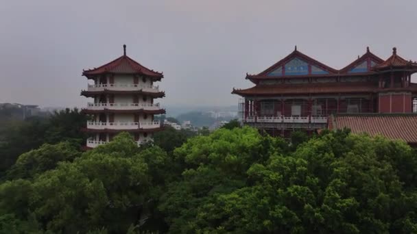 Panoráma Changhua City Tajvan Légi Felvétel — Stock videók