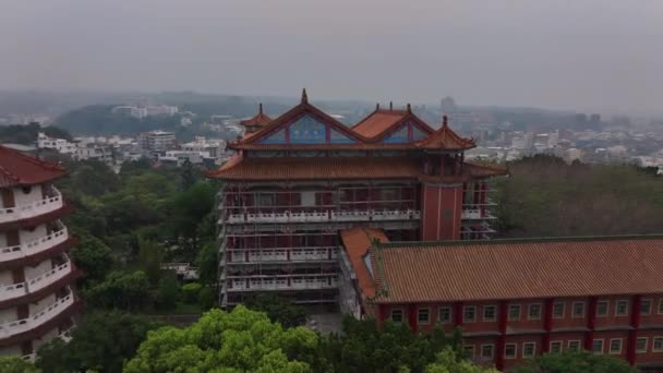 Panoráma Changhua City Tajvan Légi Felvétel — Stock videók