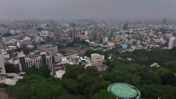 Panorama Ville Changhua Taiwan Vue Aérienne — Video