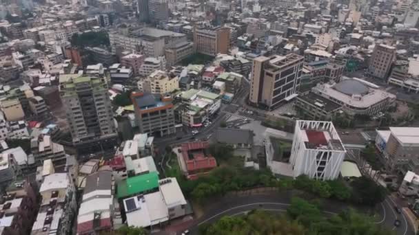Πανόραμα Της Πόλης Changhua Ταϊβάν Αεροφωτογραφία — Αρχείο Βίντεο