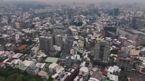 Panorama Changhua City Taiwan Flygfoto — Stockvideo
