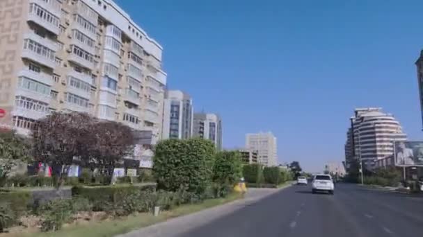 Road Streets Suburbs Shymkent Kazakhstan — Stock Video