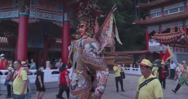 台湾神龛中的神像神化仪式 — 图库视频影像