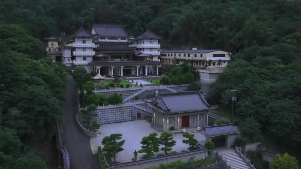 Буддист Белой Лошадью Нью Тайбэе Тайвань Вид Воздуха — стоковое видео