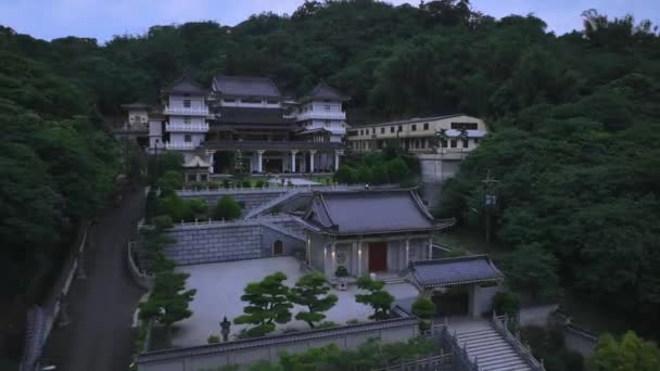 White Horse Buddhist Temple New Taipei Taiwan Aerial View — Stock Video