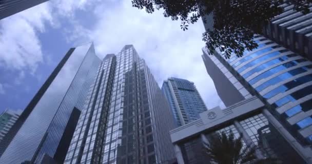 High Rise Business Buildings Dystrykcie Makati Manili Filipinach — Wideo stockowe