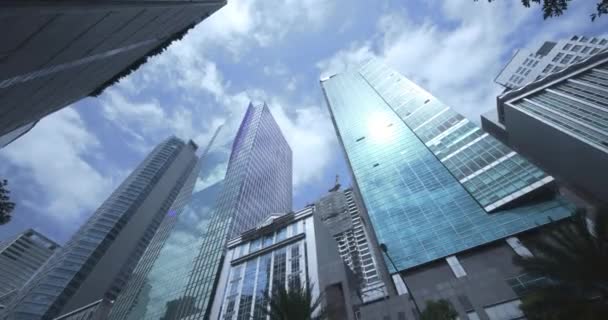 High Rise Business Buildings Makati Kerületben Manilában Fülöp Szigeteken — Stock videók