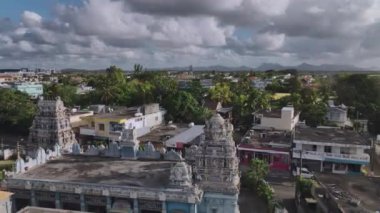 Mauritius 'taki Büyük Baie' deki Hindu Tapınağı, Hava Görüntüsü