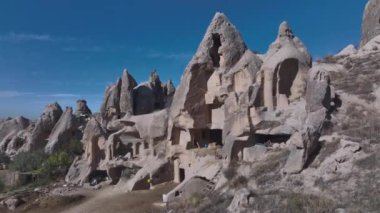 Türkiye 'nin Kapadokya Vadisi' nde Sıradışı Kayalık Mağaralar, Hava Görüntüsü