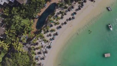 Lüks Resorts 'un Yukarıdan Aşağı Görünümü, Hava Görünümü