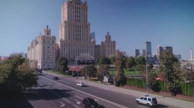 Moskova 'nın Merkezindeki Eski Stalinist Yüksek Binası, Rusya