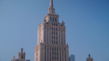 Moskova 'nın Merkezindeki Eski Stalinist Yüksek Binası, Rusya