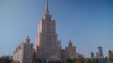 Moskova 'nın Merkezindeki Eski Stalinist Yüksek Binası, Rusya