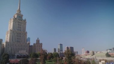 Moskova 'nın Merkezindeki Eski Stalinist Yüksek Binası, Rusya