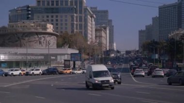 Moskova 'nın Merkezindeki Şehir Manzaraları