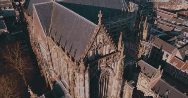 Utrecht Katedrali 'nin mimarisi, Dom van Utrecht, Hollanda, Havadan Görünüm