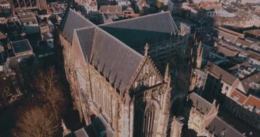 Utrecht Katedrali 'nin mimarisi, Dom van Utrecht, Hollanda, Havadan Görünüm