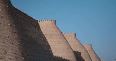 Buhara 'daki Büyük Sandık Duvarları, Özbekistan manzarası.