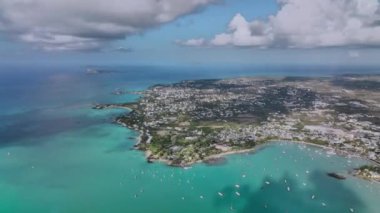Mauritius 'taki Lüks Turkuaz Körfezi, Hava Görüntüsü