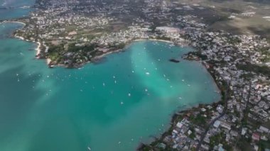 Mauritius 'taki Lüks Turkuaz Körfezi, Hava Görüntüsü