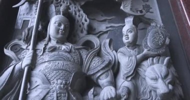 Geleneksel duvar desenleri Linyuan Qingshuiwan Tapınağı, Tayvan