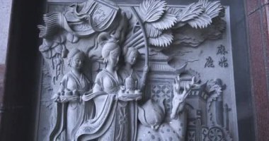 Geleneksel duvar desenleri Linyuan Qingshuiwan Tapınağı, Tayvan