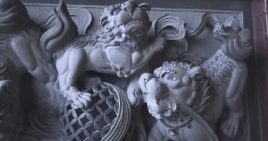 Geleneksel duvar desenleri Linyuan Qingshuiwan Tapınağı, Tayvan