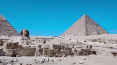 Giza 'daki Büyük Sfenks Heykeli, Mısır' ın Tarihi Görüntüleri