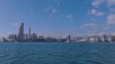 Büyük şehrin mimarisi, Hong Kong 'un görkemli panoramasının zamanı.