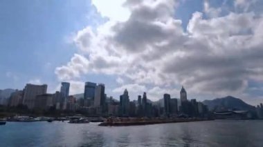 Büyük şehrin mimarisi, Hong Kong 'un görkemli panoramasının zamanı.