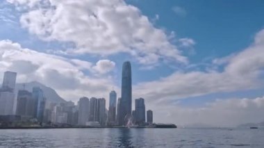 Büyük şehrin mimarisi, Hong Kong 'un görkemli panoramasının zamanı.